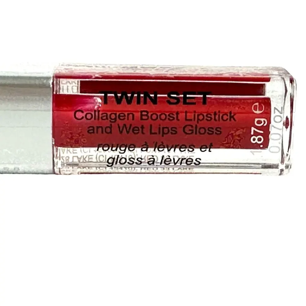 Skinn by Dimitri James Twin Collagen Boost Lipstick/Wet Lip Gloss Guava Daiquiri